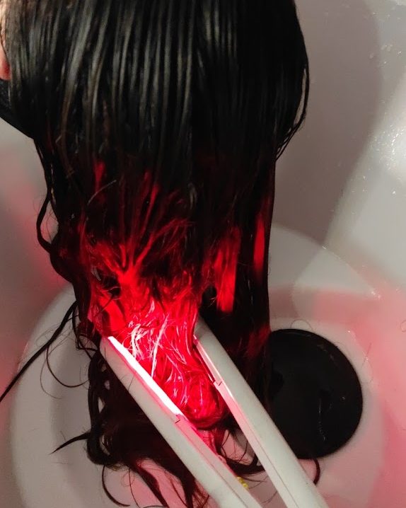 Trattamento al lavaggio con luce rossa